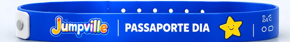 Pulseira azul do passaporte JUMPVILLE